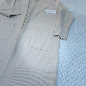 Athleta Cream Knit Cardigan